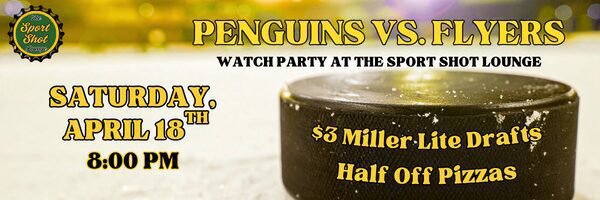 PENGUINS VS. FLYERS watch party website photo